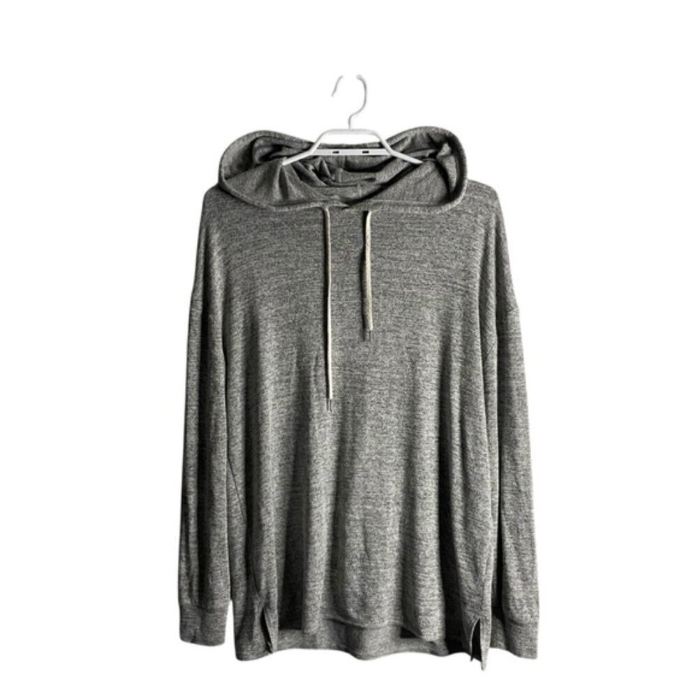 Wilfred Free Women's Gray Knit Oversized Sweatshirt Hoodie